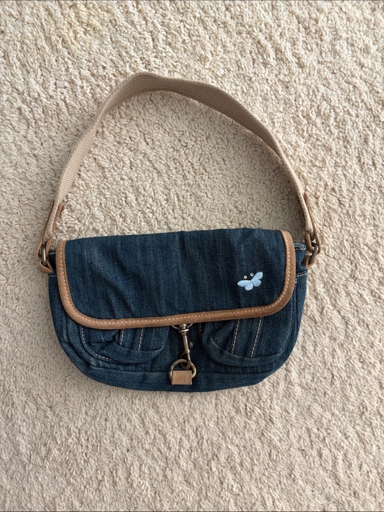GAP Handbags - Denim Shoulder Bag with Contrast Trim
